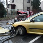 Wypadek drogowy na ul. Krakowskiej w Andrychowie - DK52