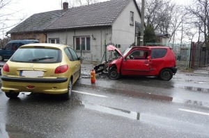 Wypadek drogowy na ul. Krakowskiej w Andrychowie - DK52