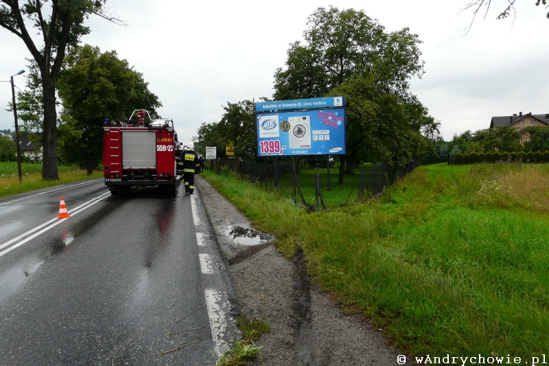 Wypadek na DK52 - granica Andrychów-Inwałd