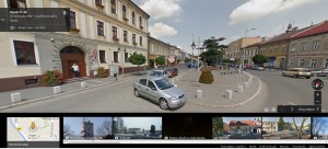 Andrychów, ul. Rynek - widok z Google Street View