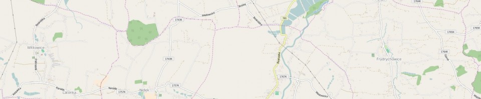 Mapa gminy Wieprz - nowe ulice