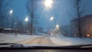 Zima na drogach - Andrychów 20180214_063158